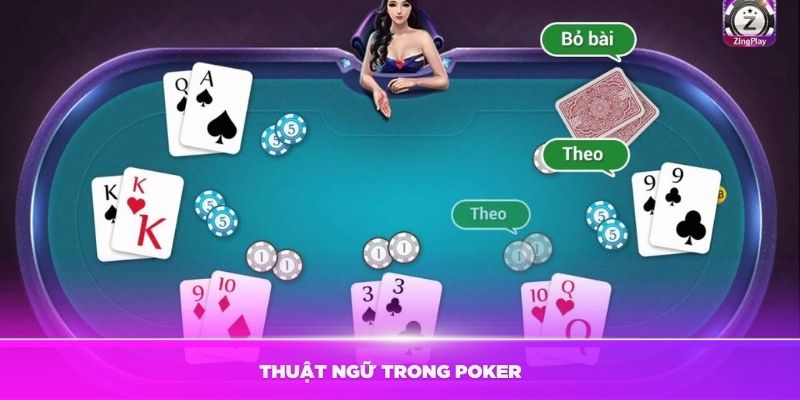 Vài thuật ngữ được dùng khi chơi game bài poker